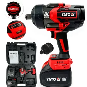 CLÉ A CHOC 2400NM + 1 BATTERIE 6.0AH + 1 CHARGEUR + BOITE DE RANGEMENT