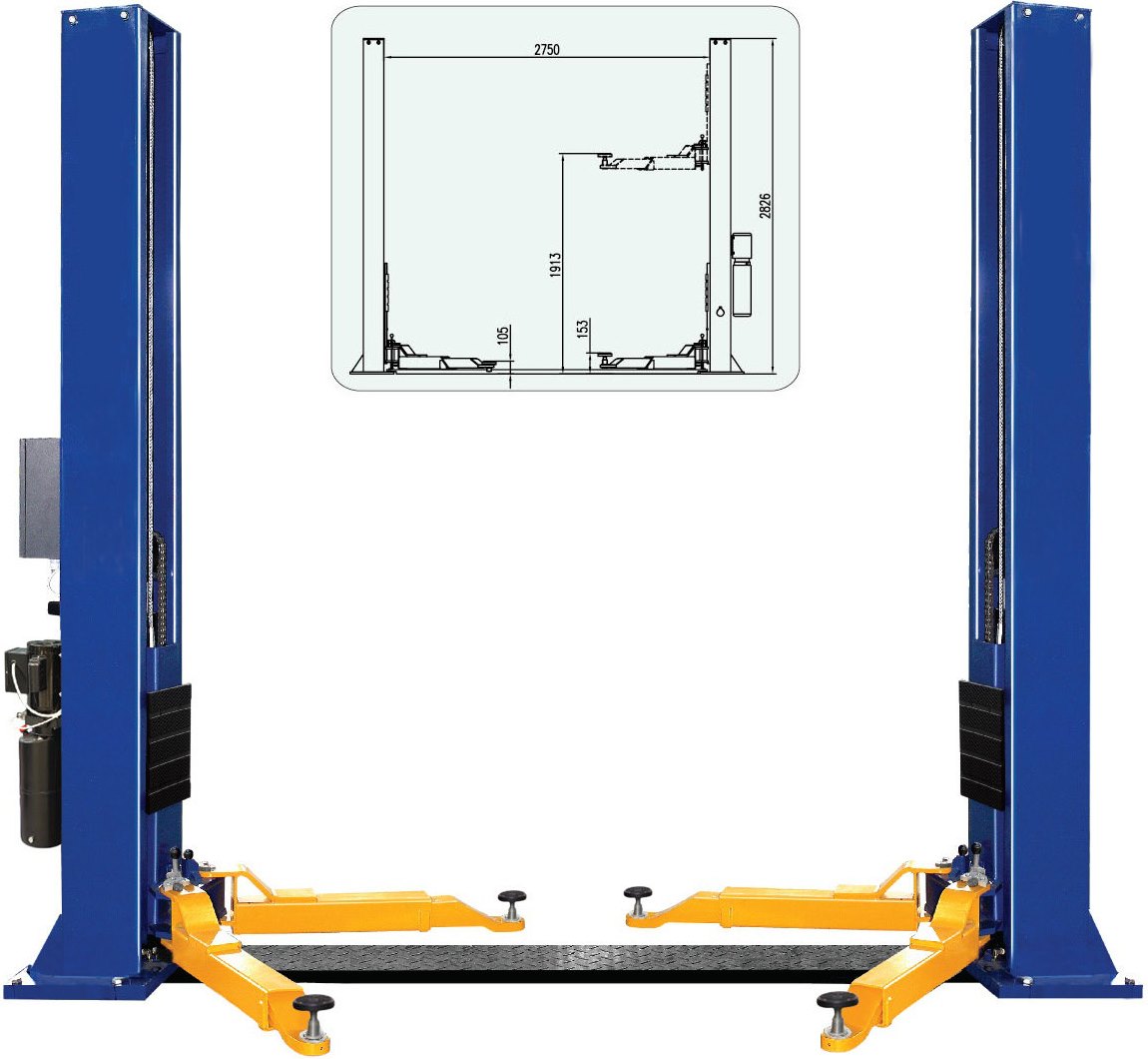 PONT ELEVATEUR 4 TONNES 2 COLONNES 220V