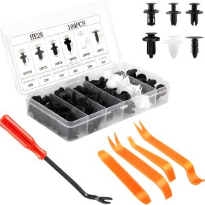 KIT DE CLIPS POUR GARNITURE ET DÉMONTE CAPITONNAGE 105PCS