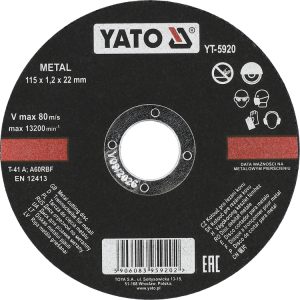 DISQUE À DECOUPER MÉTAL 115X1,2X22 MM