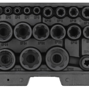 COFFRET DOUILLES E TORX PLUS IMPACTS 19PCS
