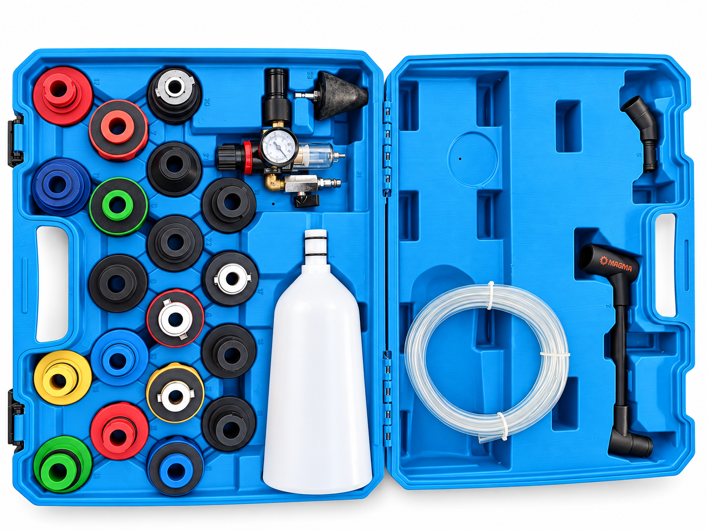 COFFRET ENTONNOIR REMPLISSAGE HUILE AVEC ADAPTATEURS 24PCS